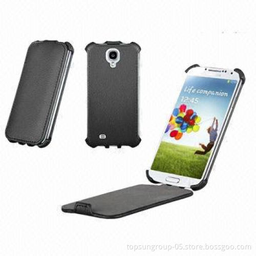 Leather Cover for Samsung Galaxy S4 I9500, PU Material, Hot Press Flip Design